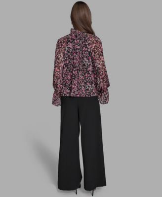 Women's V-Neck Long-Sleeve Top