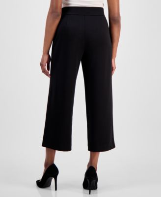AK Anne Klein Petite Cropped Pull-On Pants