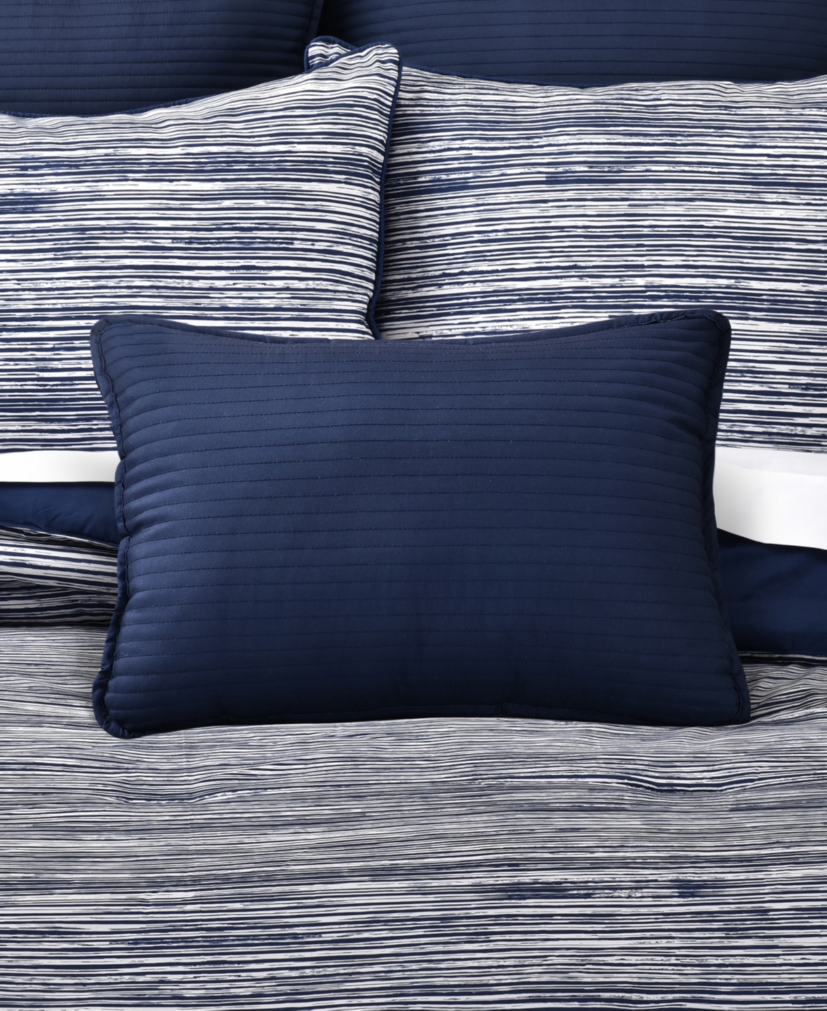 Royal Court Dalton Boudoir Decorative Pillow, 13" X 19" In Blue