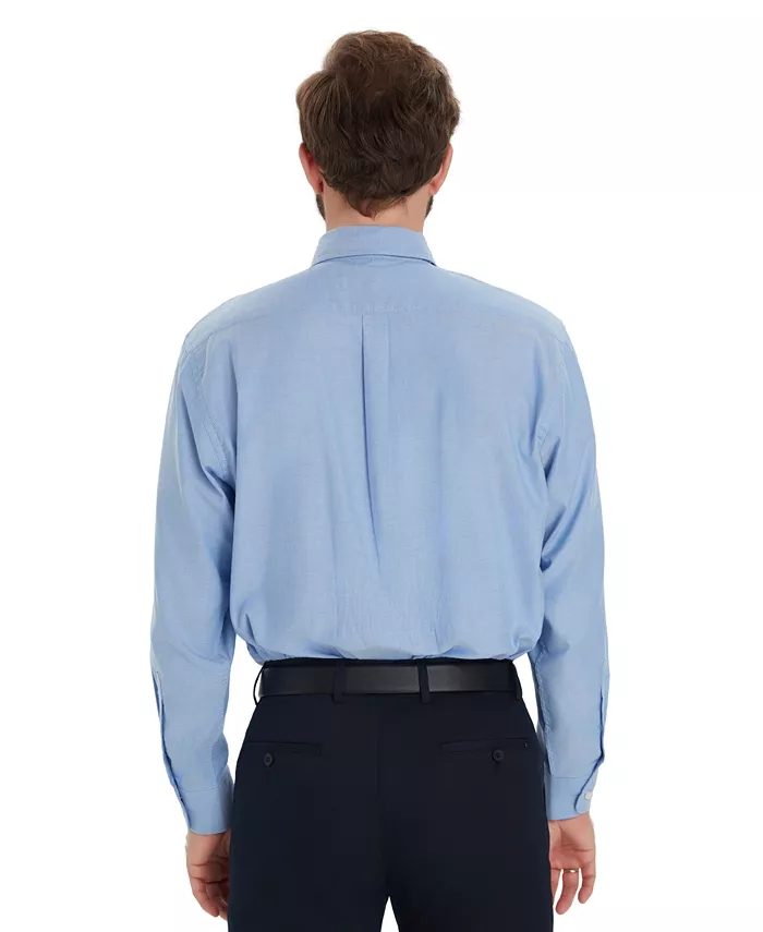 Men's Button-Down Oxford Solid Dress Shirt - thumbnail 5
