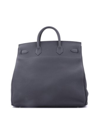 HAC 40 Handbag Grey Togo with Palladium Hardware