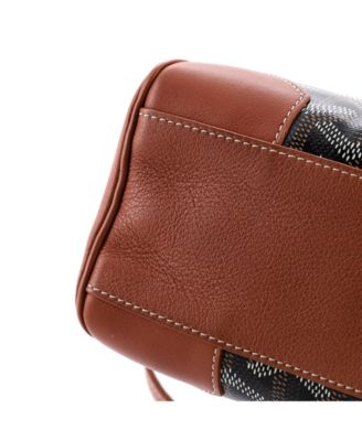 Mini Saigon Top Handle Bag Coated Canvas with Leather