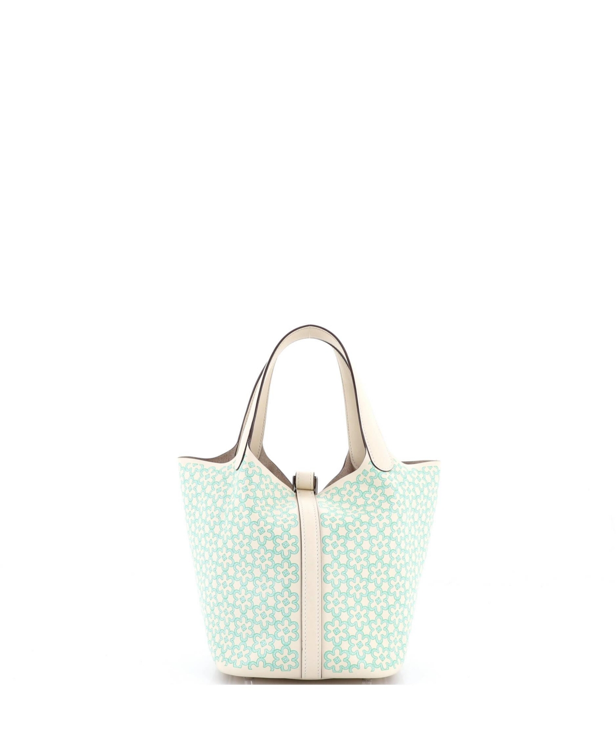 Pre-Owned Hermes Pm Picotin Lock Bag Lucky Daisy Printed Swift