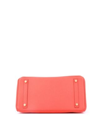 Birkin 30 Handbag Red Epsom with Gold Hardware