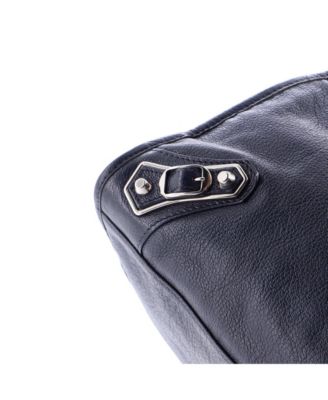 Medium City Classic Metallic Edge Bag Leather