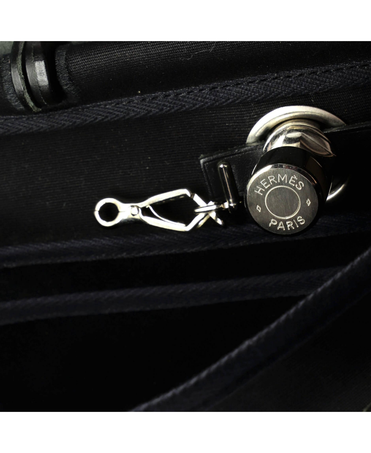 Pre-Owned Hermes Pm Herbag Toile and Leather