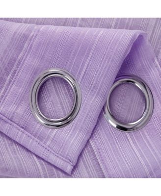 Erica Doily Stripe Grommet Panel Pair - 54x90"