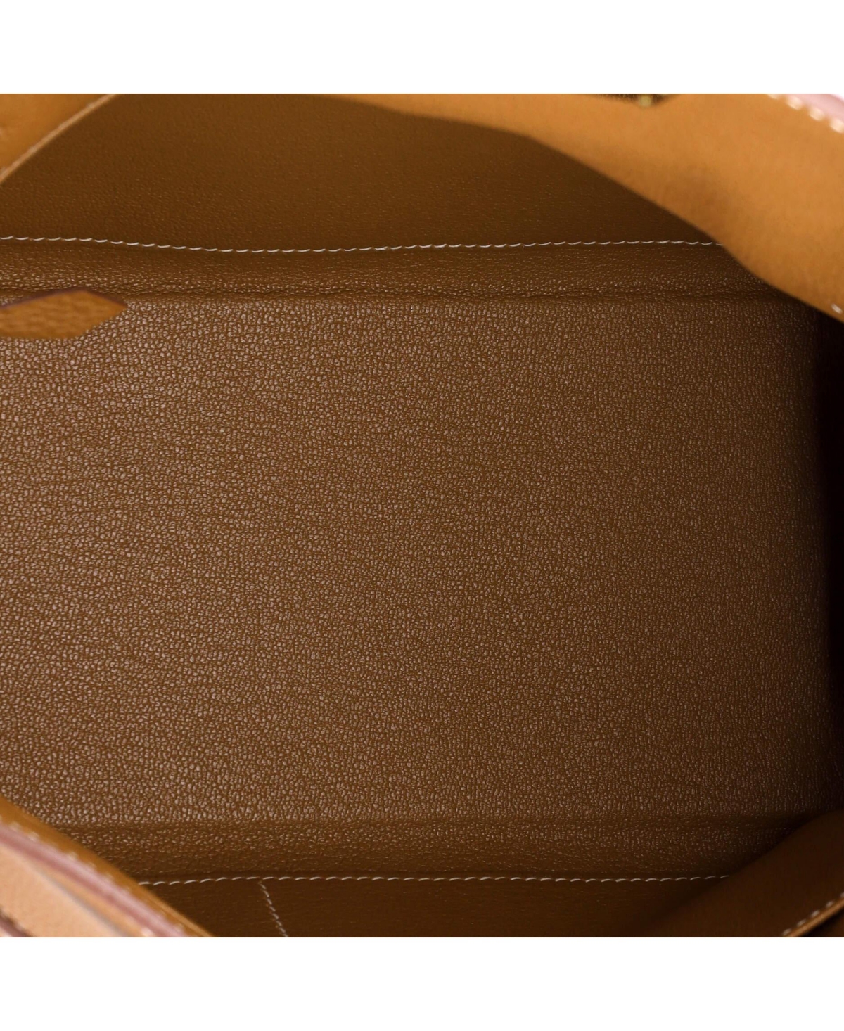 Pre-Owned HERMES Kelly 28 Handbag Brown Togo with Gold Hardware