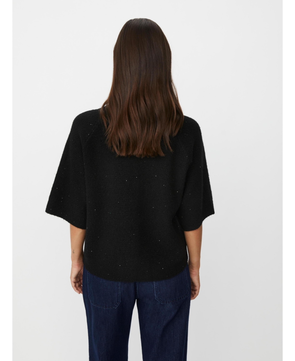 Masai Copenhagen Women's MaFarinna Shimmer Short Sleeve Jumper