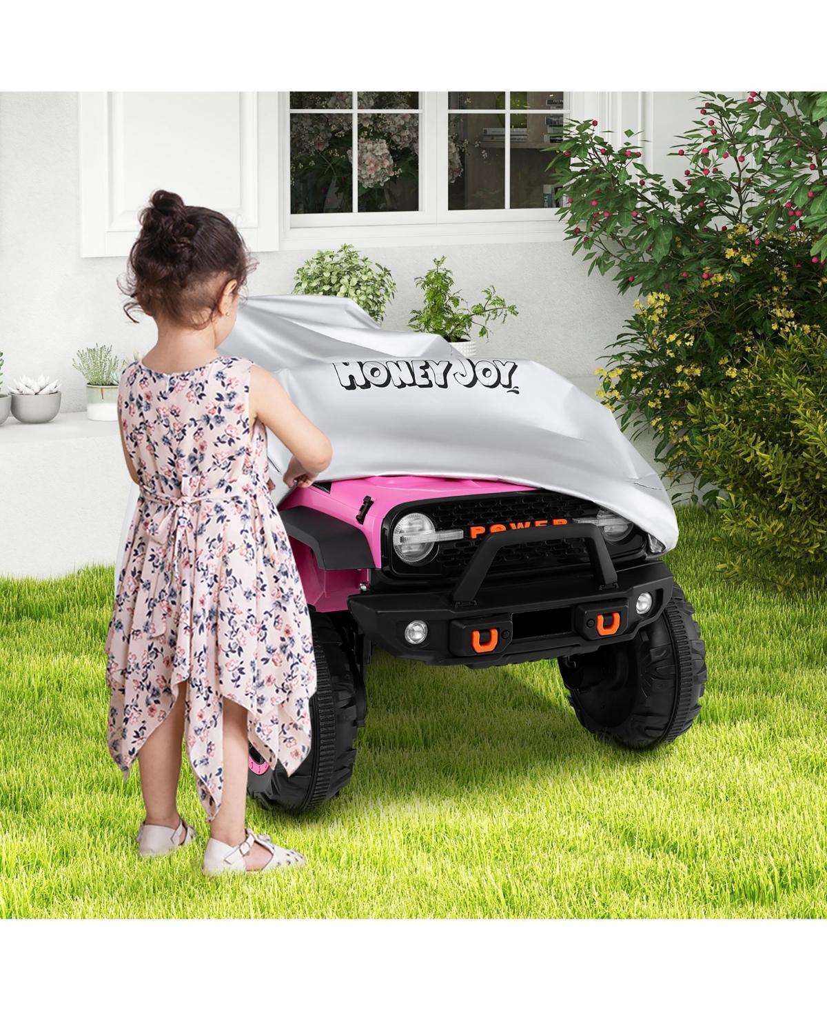 Gymax Kids Ride-On Toy Car Cover w/Silver Coating Storage Bag Universal Fit for Truck