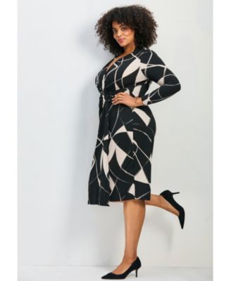 Plus Size Darlene Jersey Wrap Women's Dress