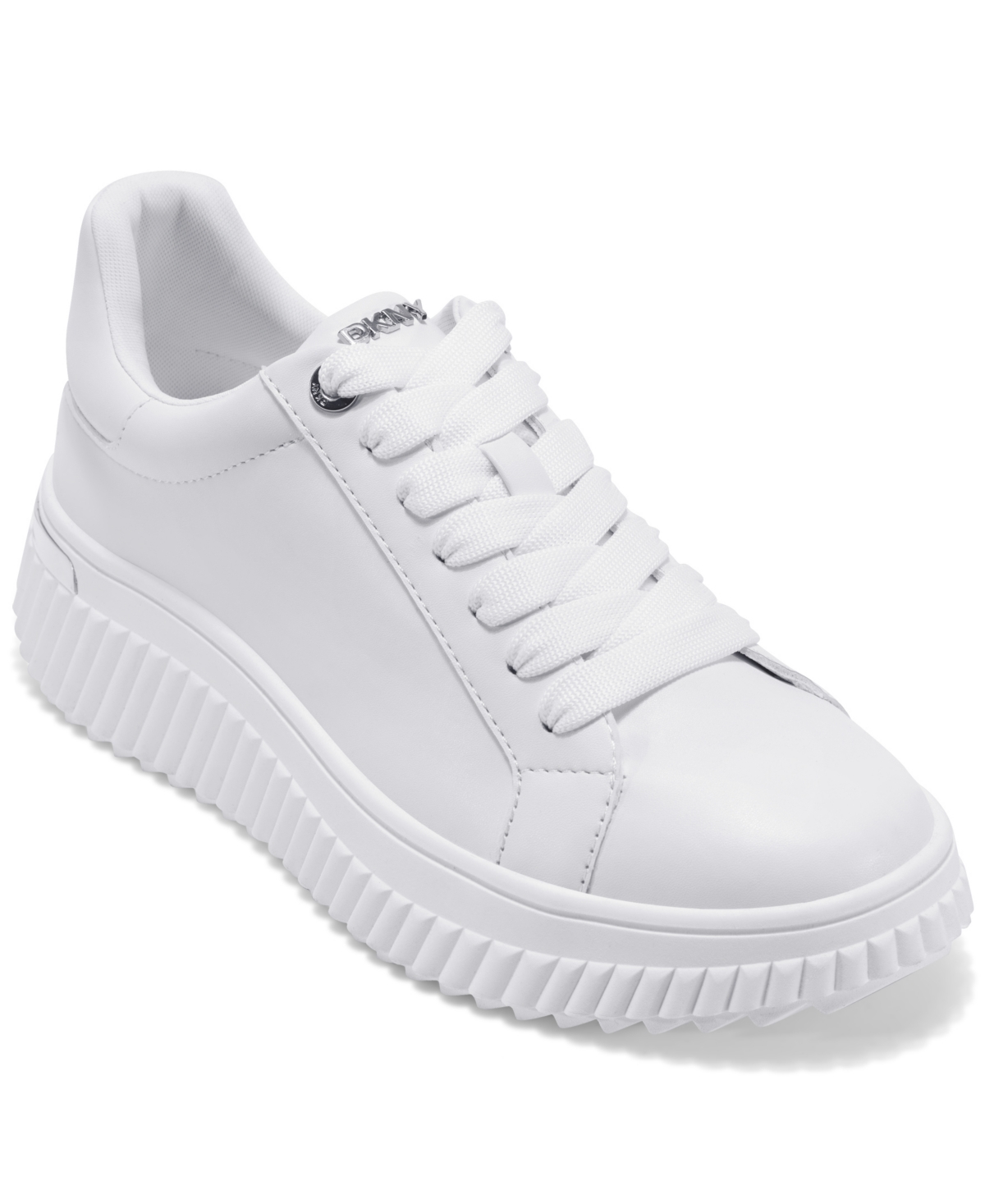 Dkny Lobeco Platform Sneaker In White