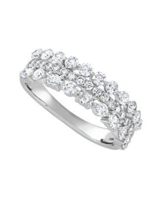 Macy's - Multi Row Band Ring (1-1/4 ct. t.w.) in 14K White Gold