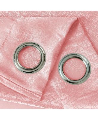 Roxy Two Tone Jacquard Grommet Single Panel - 54x84", Blush