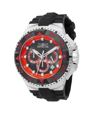 Men's 48536 Excursion Quartz VD53 Gunmetal, Red Dial Watch