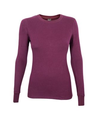 Women's THERMA RIB Long Sleeve Thermal Crew