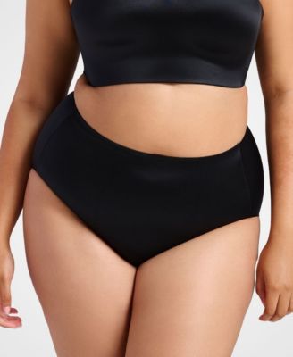 Women's Full Coverage High Waist Smooth Satin Brief