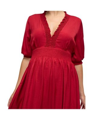 Maternity Deep V Short Dress