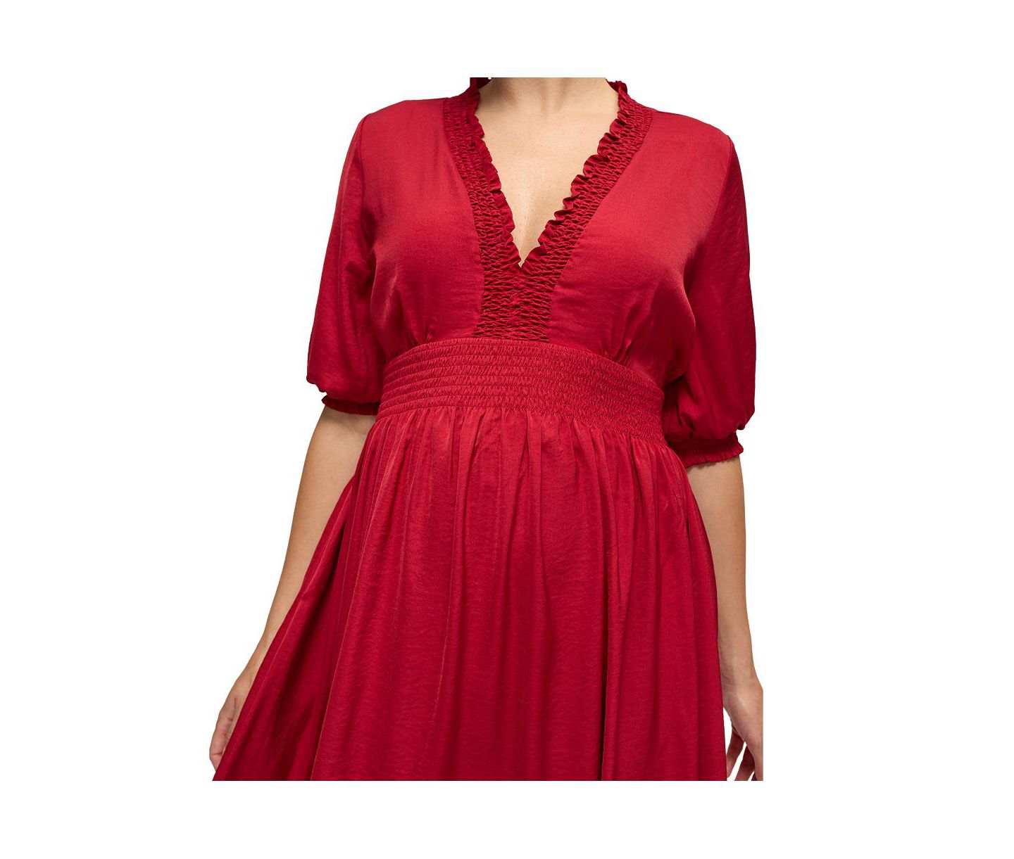 Женское платье Ingrid + Isabel Maternity Deep V Short, цвет: Красный — фото 4