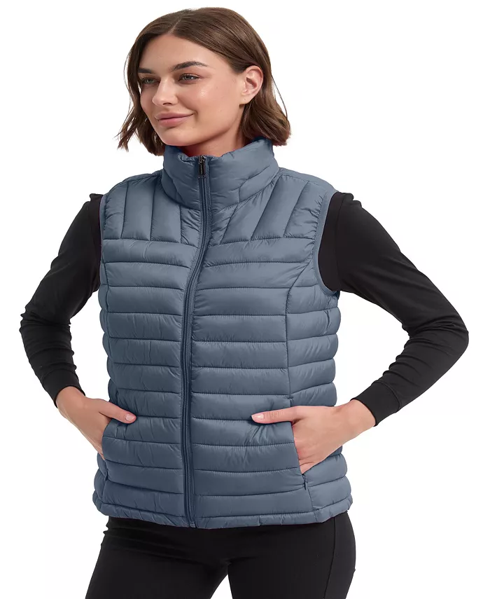 Women's Rail Quilt Packable Puffer Vest - thumbnail 7