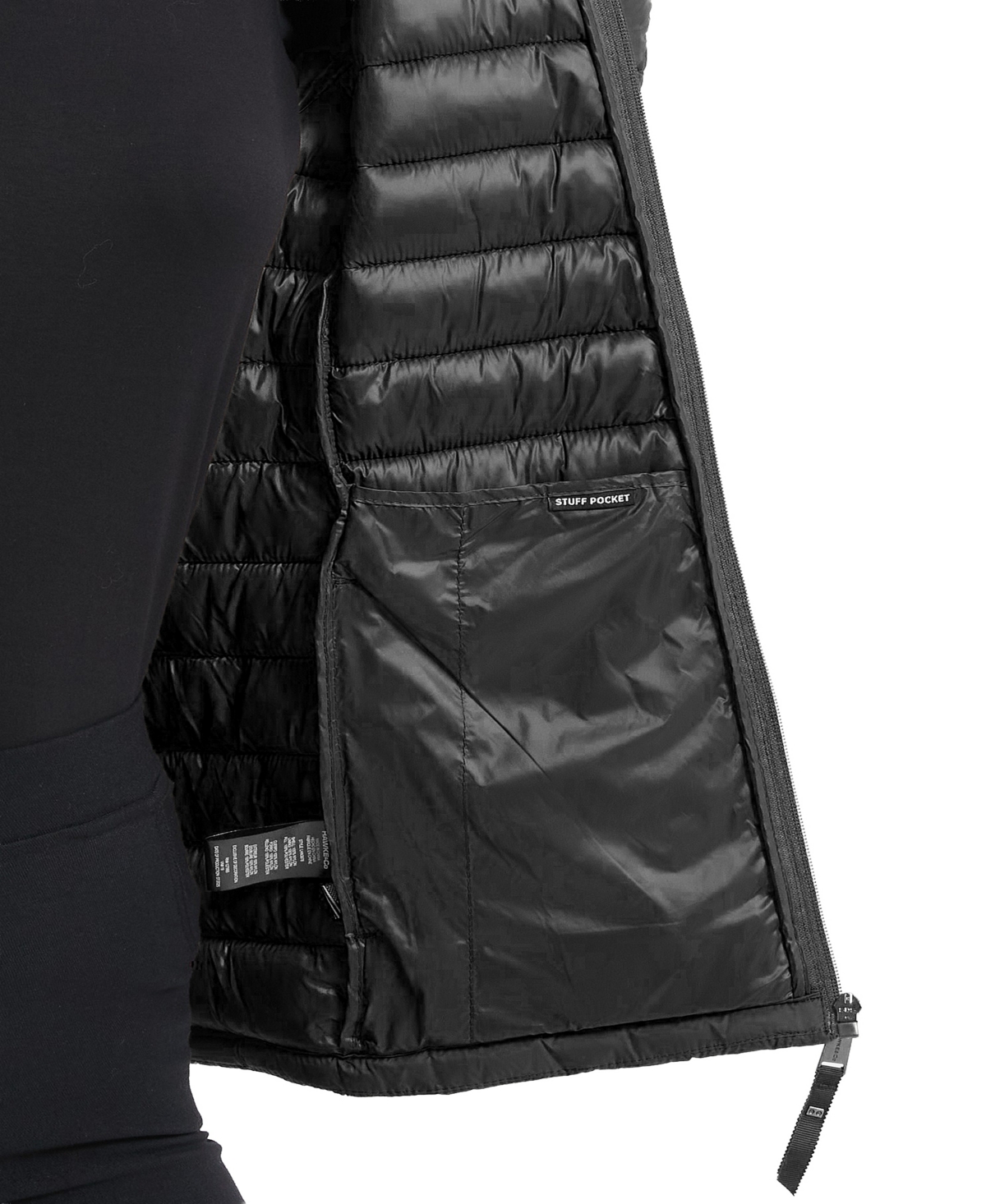 Hawke & Co. Women's Rail Quilted Packable Jacket In Black