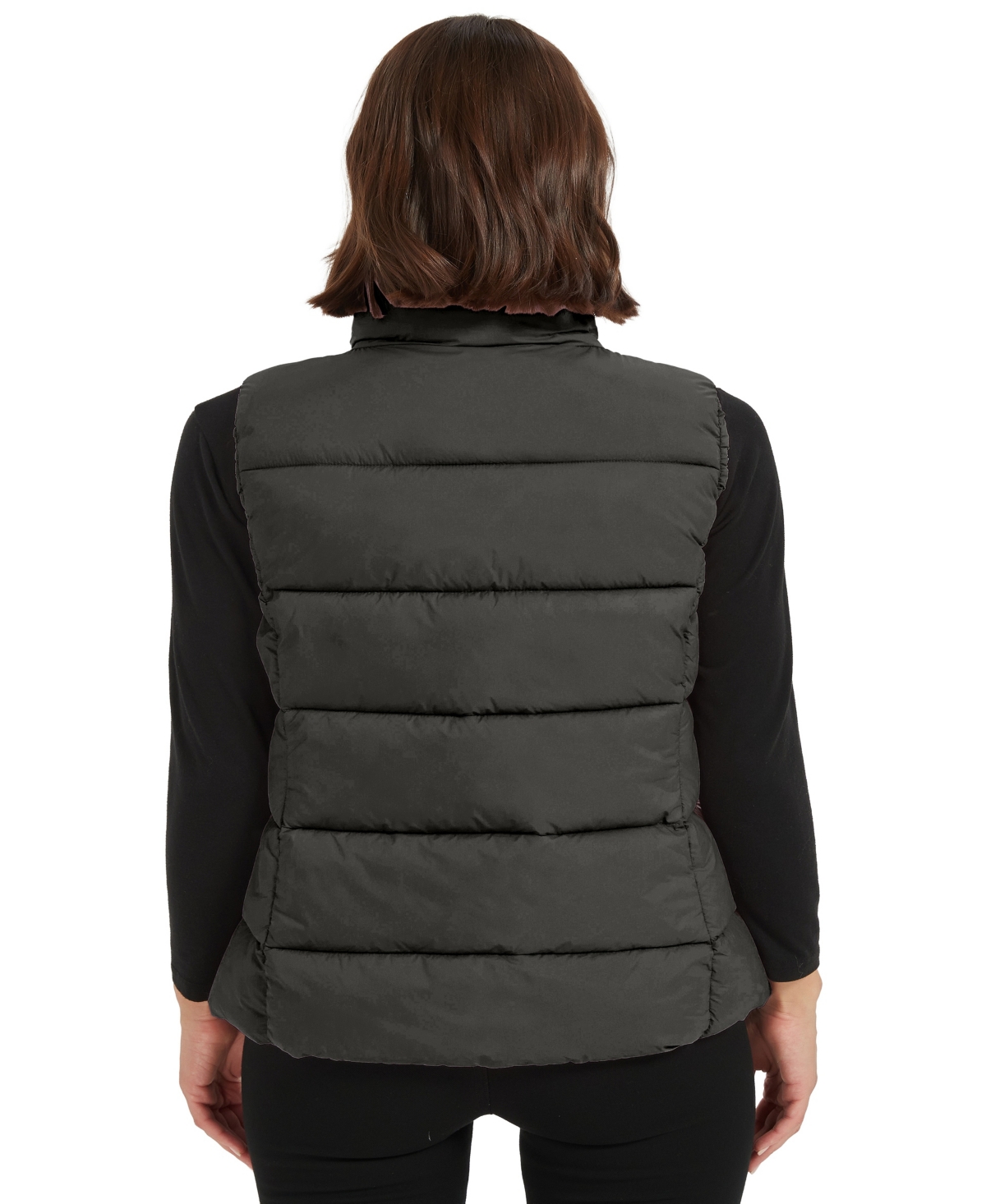 Hawke & Co. Women's Quilted Puffer Vest In Brown