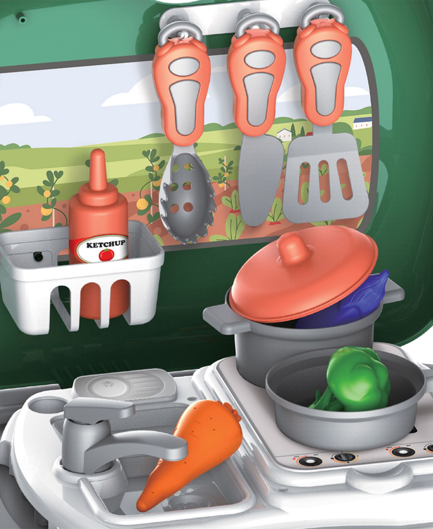 Детский игровой набор World Tech Toys Garden-Fresh Portable Kitchen Playset — фото 5