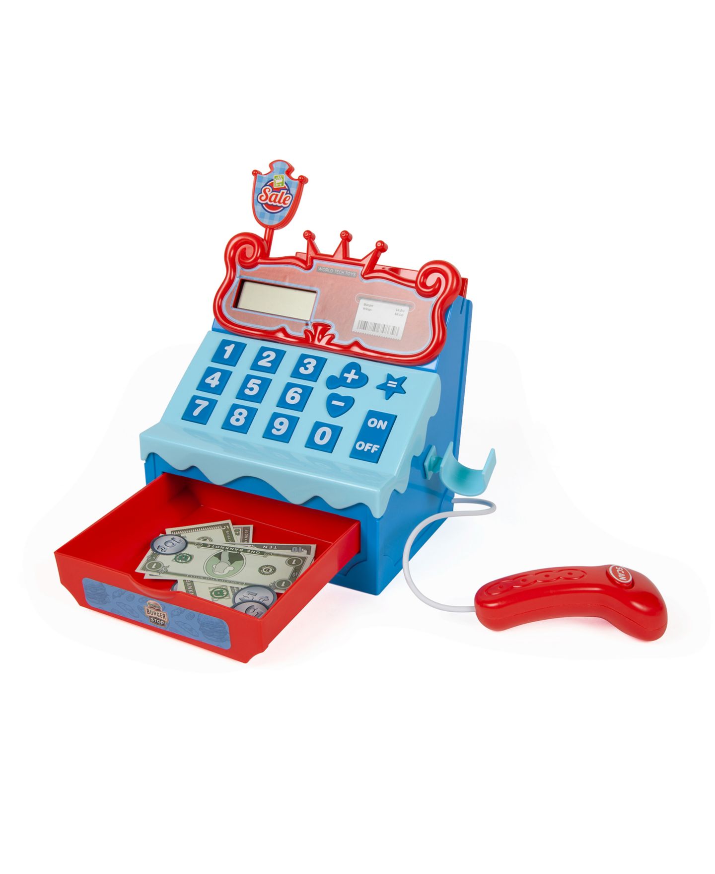 Детский игровой набор World Tech Toys Burger Stop 39-Piece Playset with Cash Register, Ages 3+ — фото 2