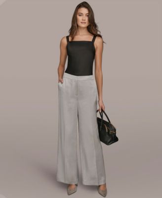 Women's Wide-Leg Mid-Rise Pants
