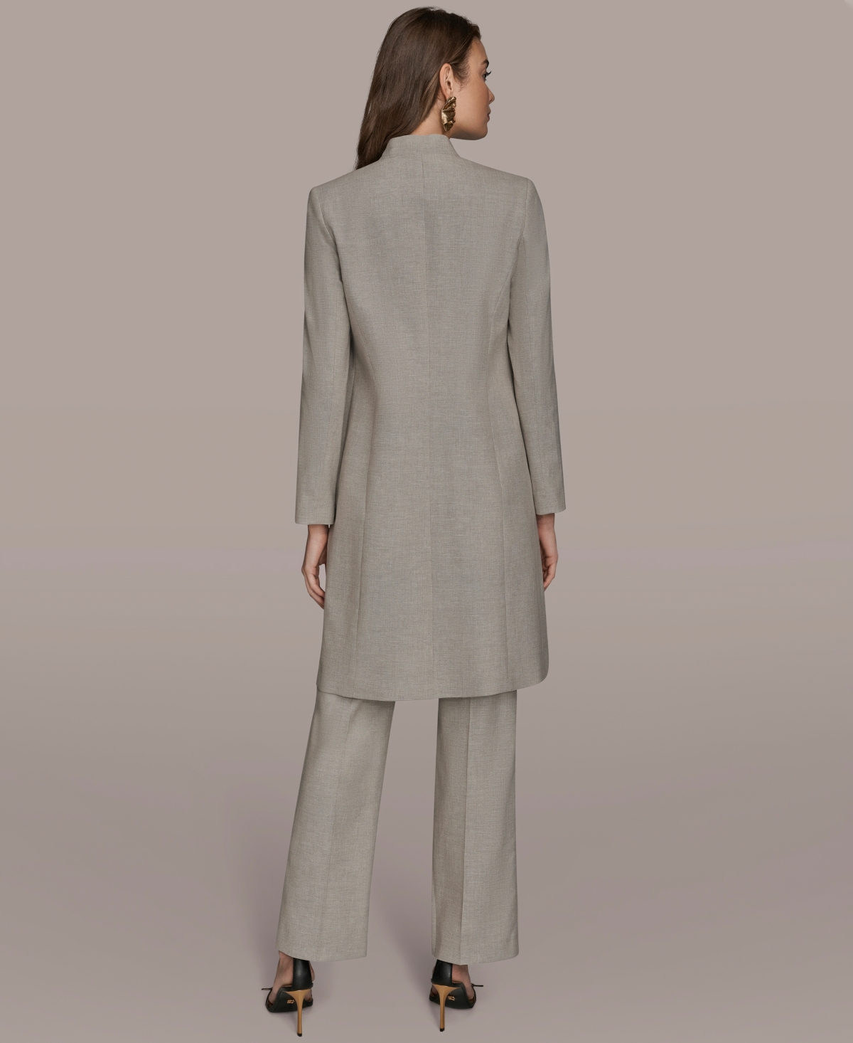 Donna Karan Women's Button Sleeve Jacket In Gray