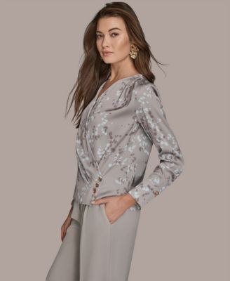 Women's Printed V-Neck Top