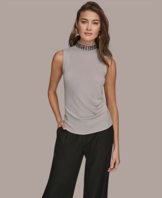 Donna Karan New York - Women's Embellished Sleeveless Top