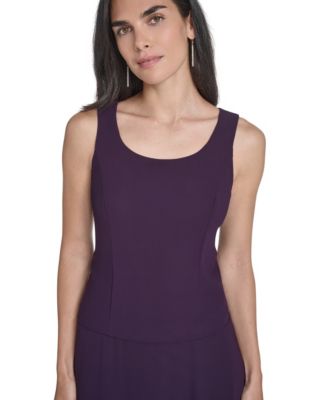 Women's Soutache Jacket & Jewel-Neck Midi Dress