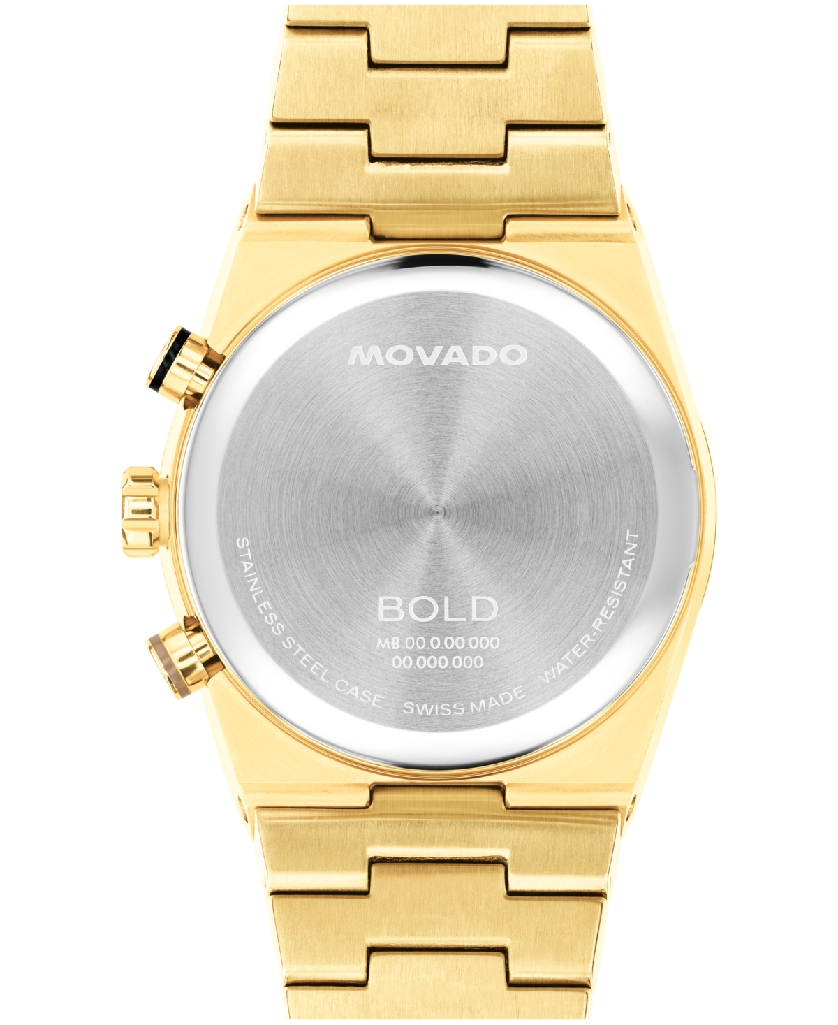 Movado Men's Bold Quest Swiss Quartz Chrono Ionic Plated Light Gold-Tone Steel Watch, 40mm