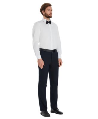 Men's Slim-Fit Formal Solid Dress Shirt