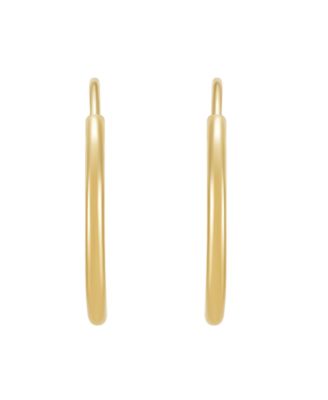 2-Piece Stud and Hoop Earrings Set in 10k Yellow Gold