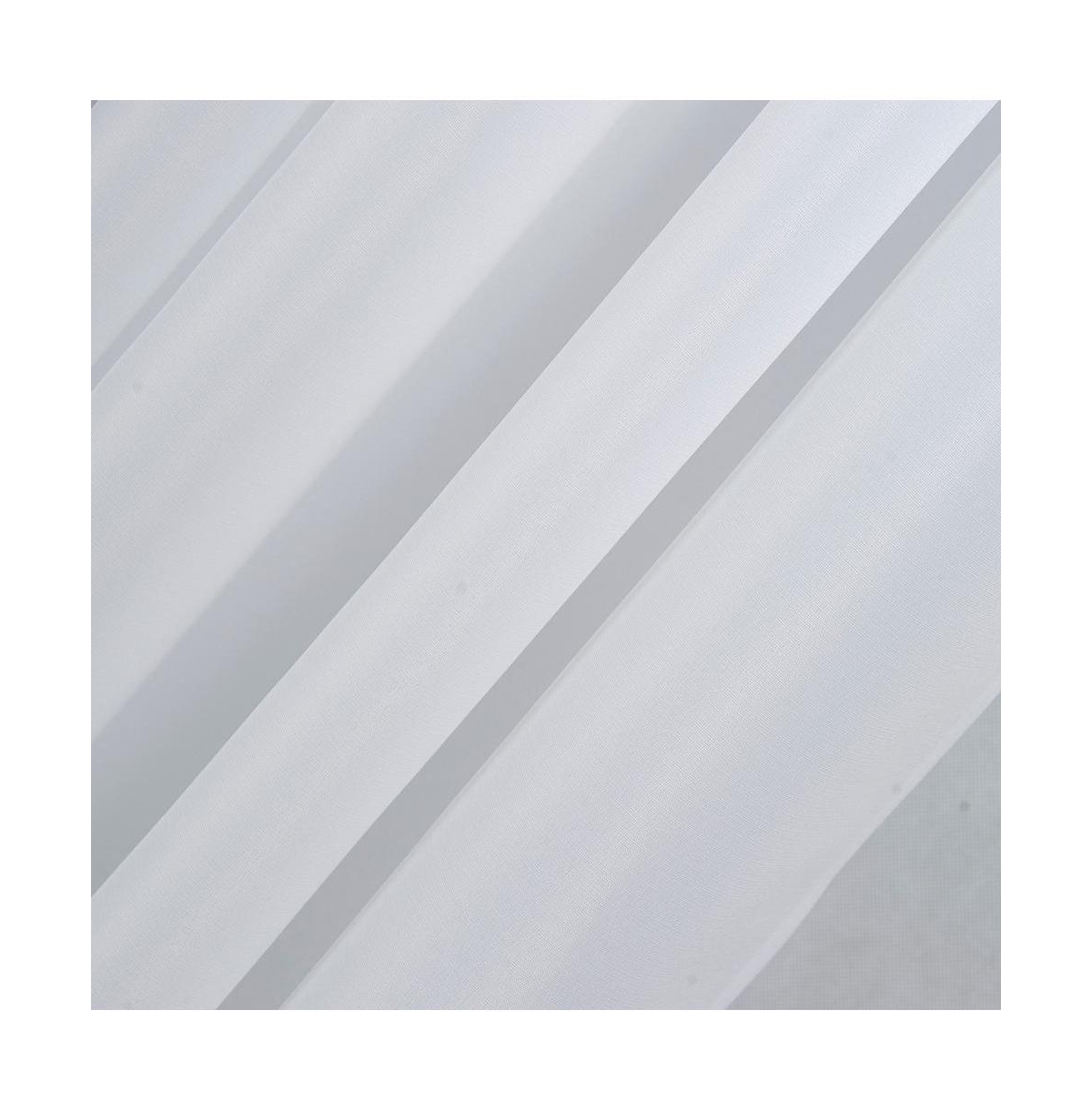 Olivia Gray Gilbert 100% Polyester Solid Single Grommet Curtain Panel Pair 54"x84" White