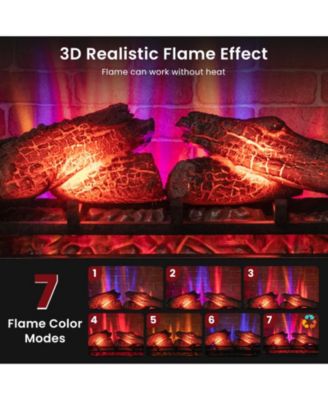 27 Inch Freestanding Fireplace with Remote Control