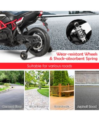 12V Kids Ride-On Motorcycle Aprilia Licensed with Sounds and Music