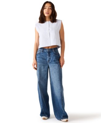 Women's Alessa Sleeveless Button Front Top