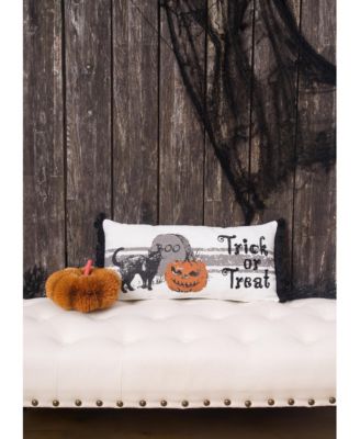 Trick Or Treat Halloween Printed Small/Petite Accent Pillow, 10" x 20"