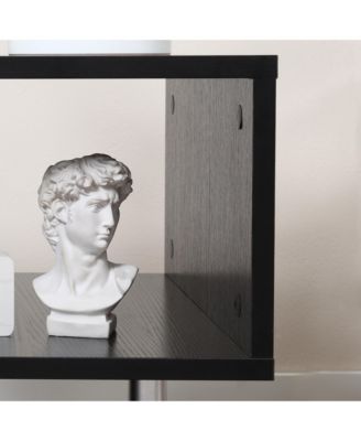 20" Chic Designer S-Shaped Multi-Level Accent End Table Shelf,