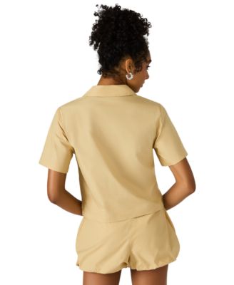 Women's Sandra Collared Button Front Top