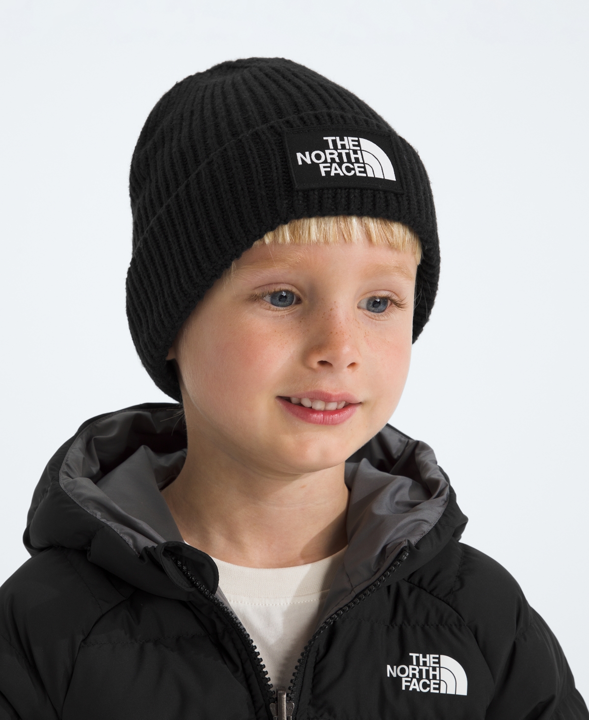 The North Face Boys Logo Cuffed Beanie