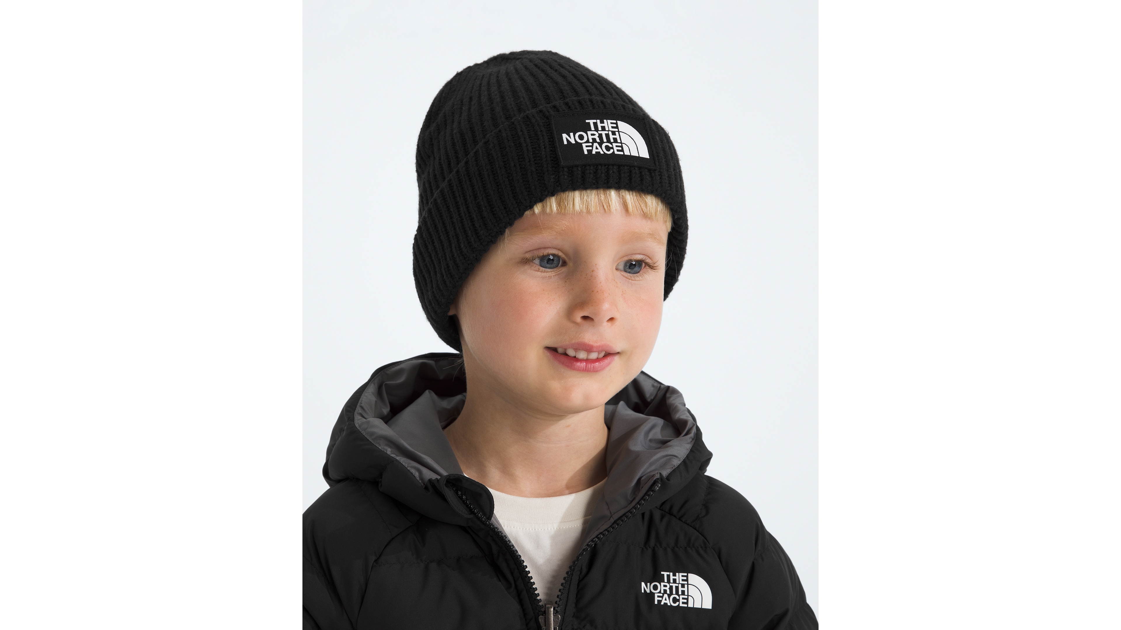 The North Face Boys Logo Cuffed Beanie