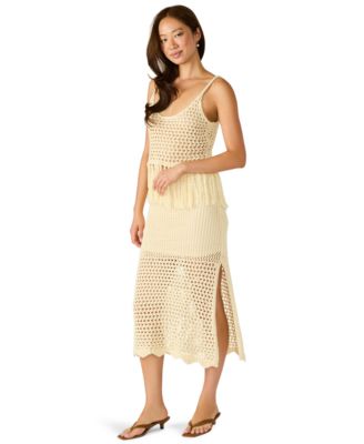 Women's Tiffani Regular Fit Crochet Skirt