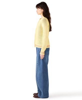 Women's Leiah Crochet Collarless Jacket