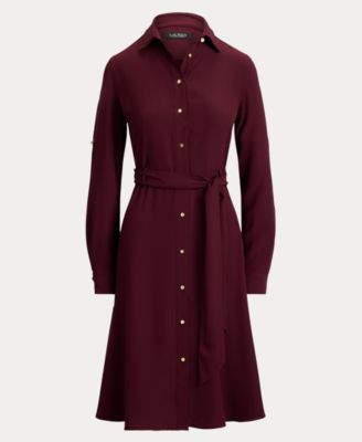 Women's Double-Faced Point Collar Shirt Dress