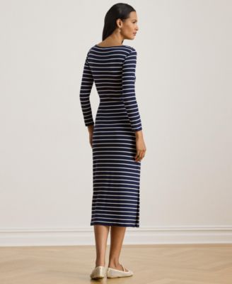Women's Striped Tie-Front Dress