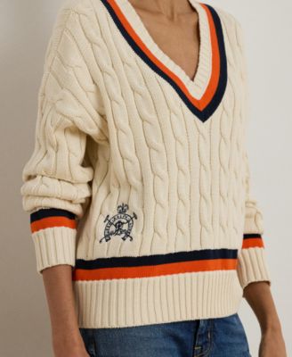Women's Cable-Knit Cricket Sweater